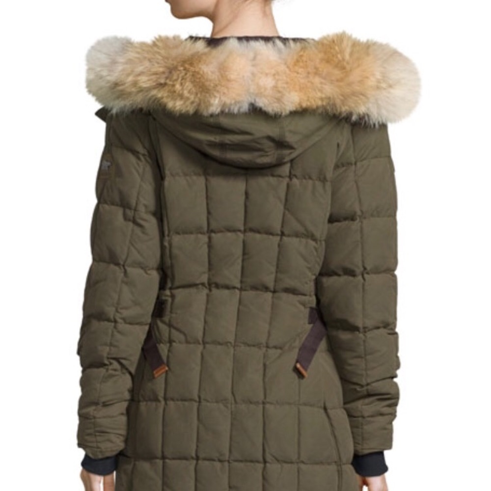 SOREL Conquest Carly Parka; Women’s Olive Green - Picture 2 of 5